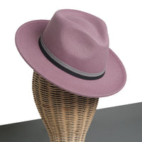 Chokore Chokore Fedora Hat with Dual Tone Band (Mauve)