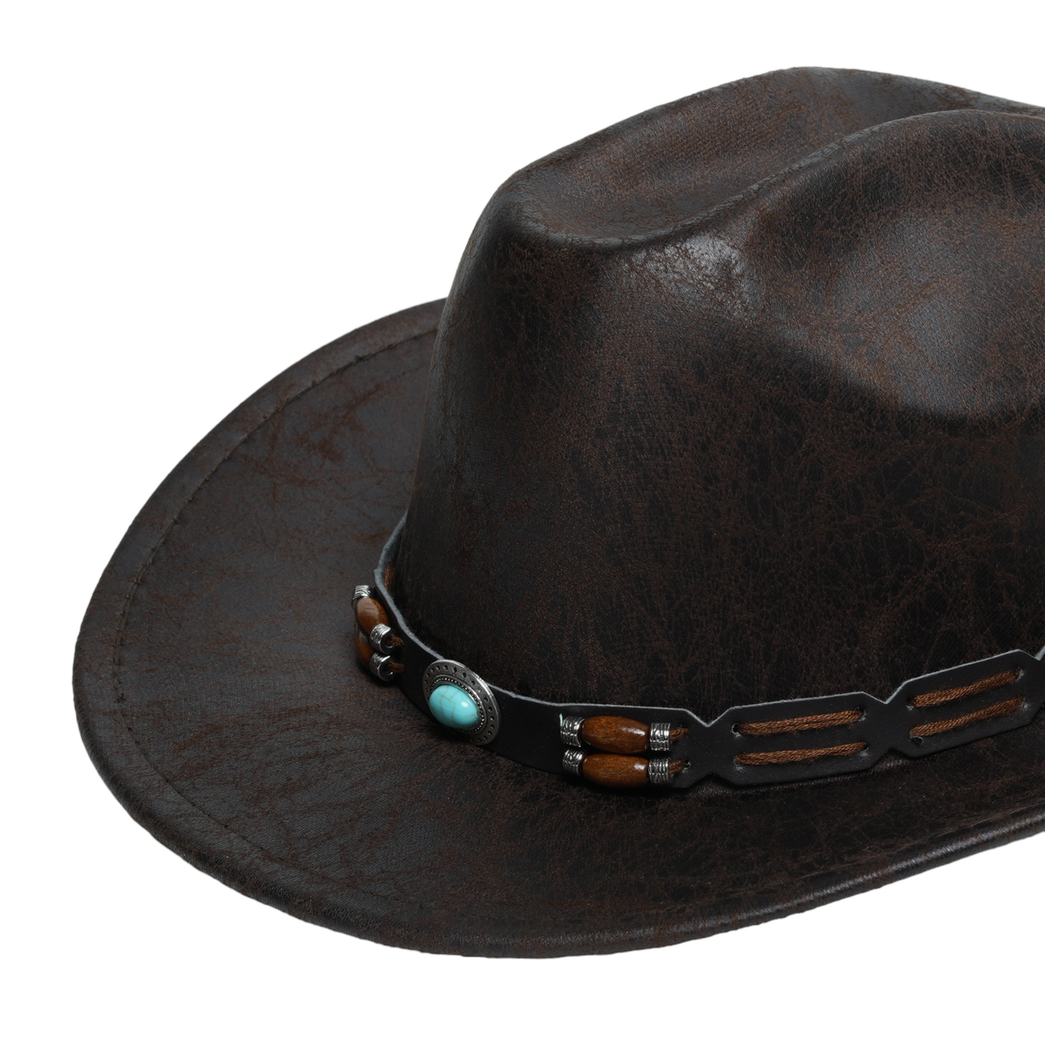 Chokore Western Cowboy Hat (Dark Brown)