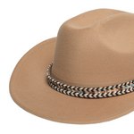 Chokore Chokore Cowboy Hat with Multicolor Belt (Camel) 