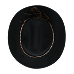 Chokore Chokore Cowboy Hat with Multicolor Belt (Black) 