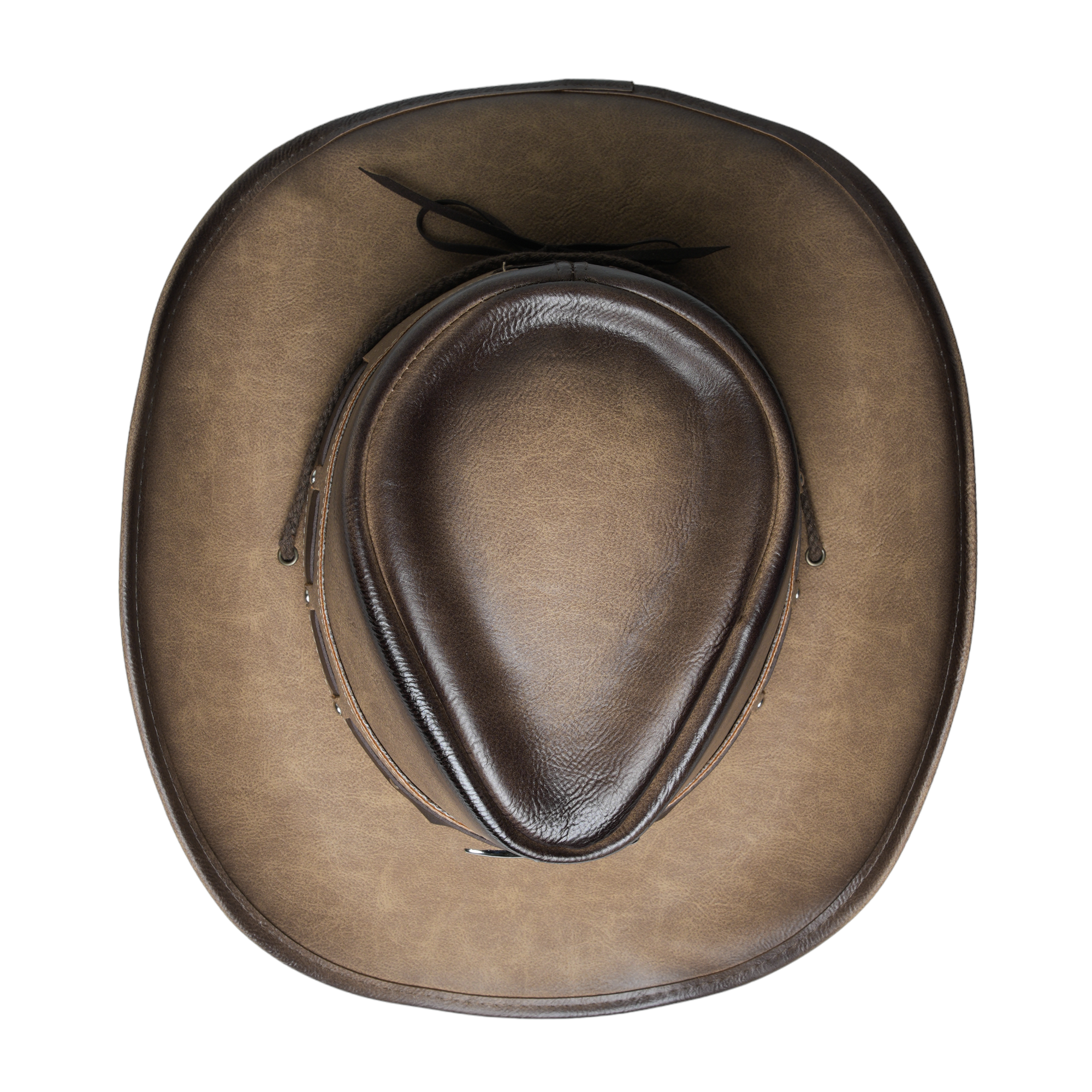 Chokore Vintage Cowboy Hat with Ox head Belt (Light Brown)