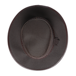 Chokore Chokore Mesh Cowboy Hat with Braided Belt (Dark Brown) 