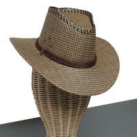 Chokore Chokore Western Sunshade Straw Cowboy Hat (Brown)