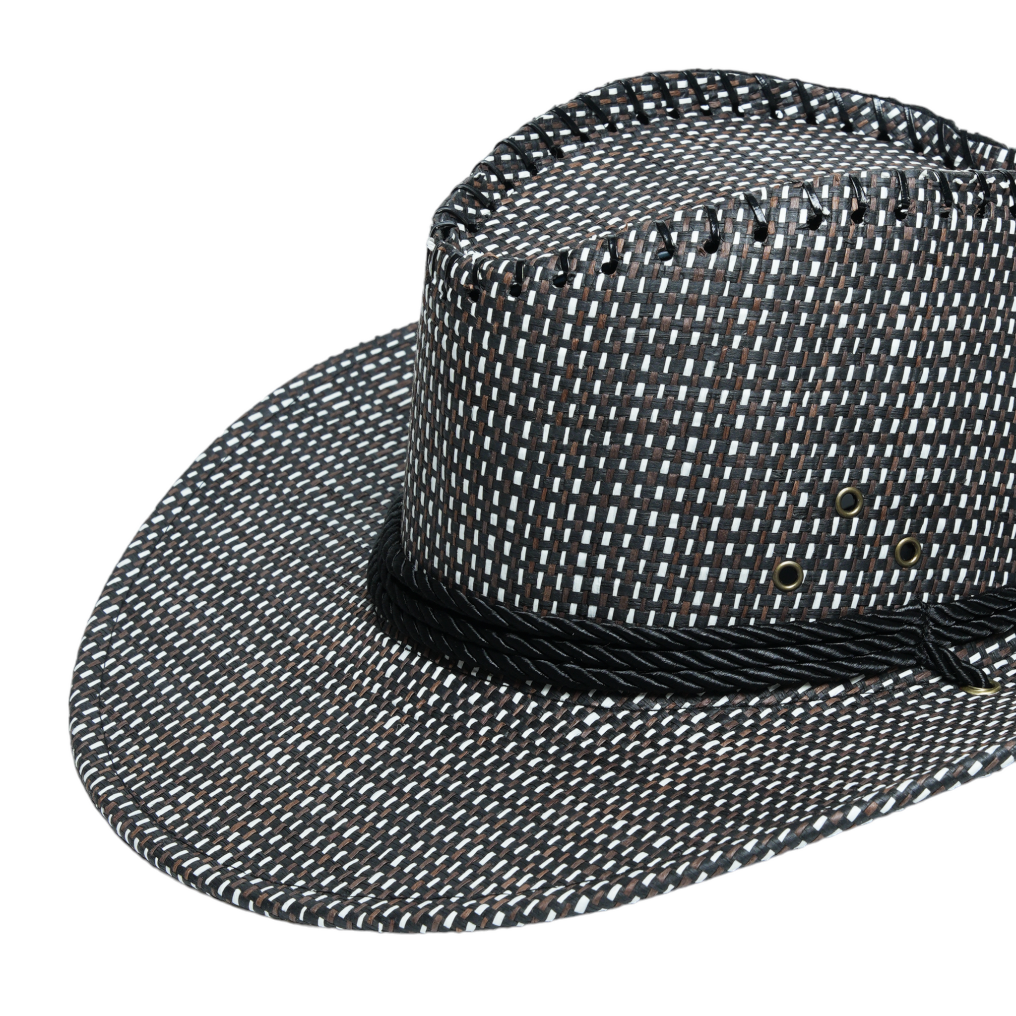 Chokore Western Sunshade Straw Cowboy Hat (Black)