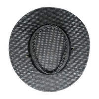 Chokore Chokore Western Sunshade Straw Cowboy Hat (Black)