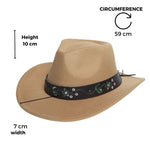 Chokore Chokore Jazz Western Cowboy Hat (Camel) 