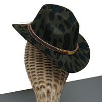 Chokore Chokore Cow Print Cowboy Hat (Olive Green)