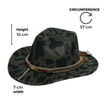 Chokore  Chokore Cow Print Cowboy Hat (Olive Green)