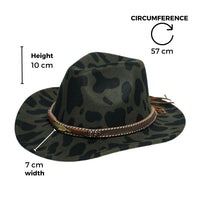 Chokore Chokore Cow Print Cowboy Hat (Olive Green)