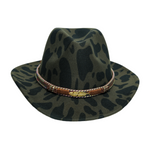 Chokore Chokore Cow Print Cowboy Hat (Olive Green) 