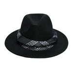 Chokore Chokore Boho Chic Fedora Hat (Black) 