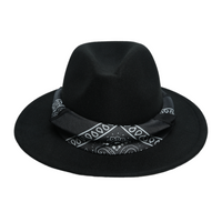 Chokore Chokore Boho Chic Fedora Hat (Black)