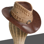 Chokore Chokore Cowboy Hat with Black Belt (White) Chokore Dual Colour Classic Cowboy Hat (Brown)