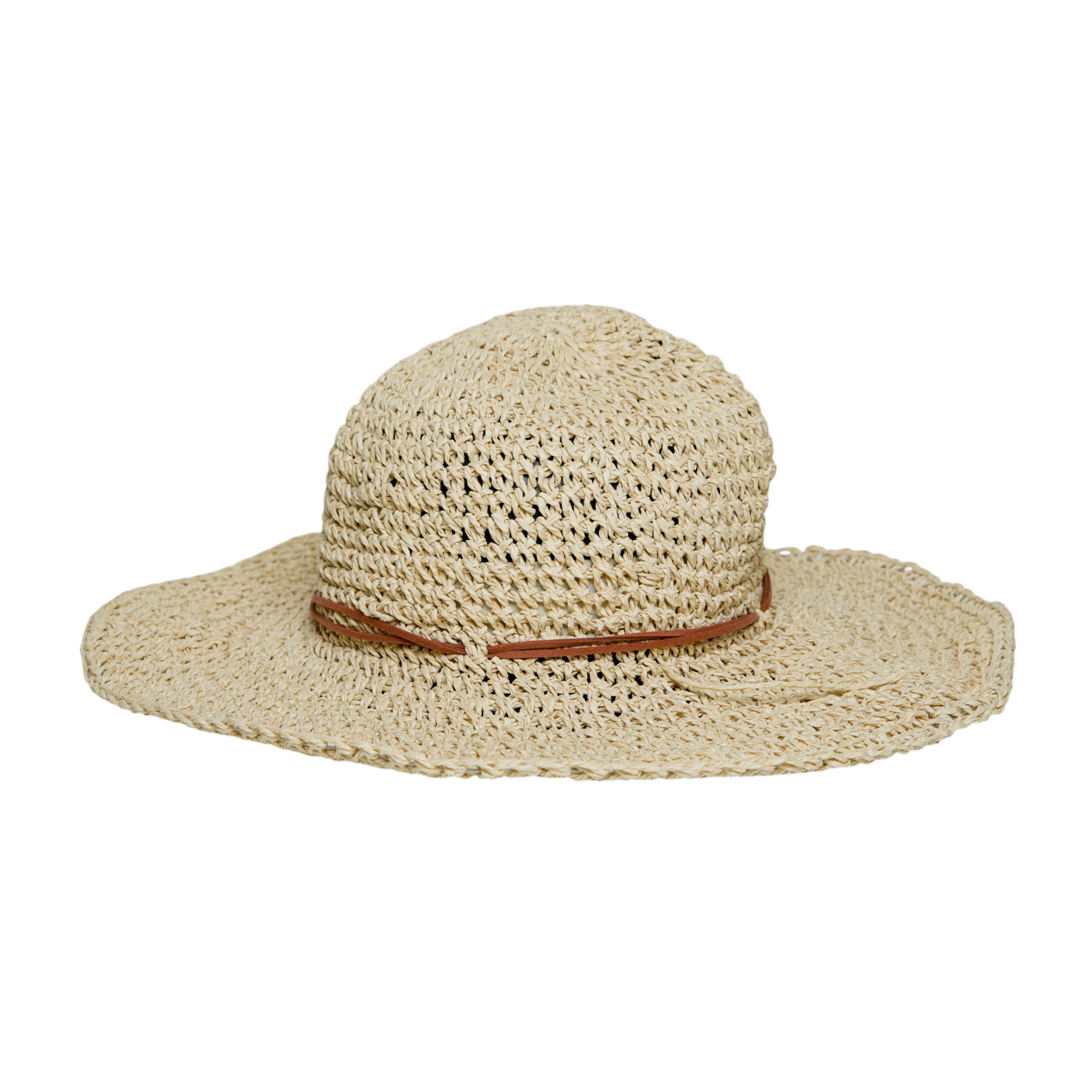 Chokore Woven Floppy Straw Sun Hat (Beige)