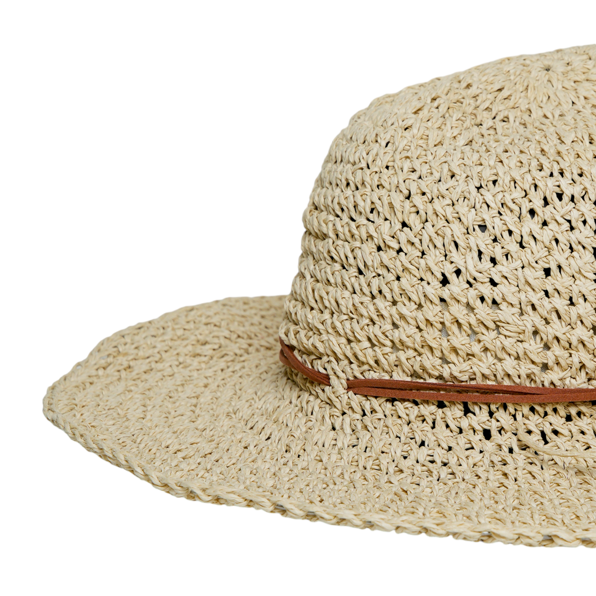 Chokore Woven Floppy Straw Sun Hat (Beige)