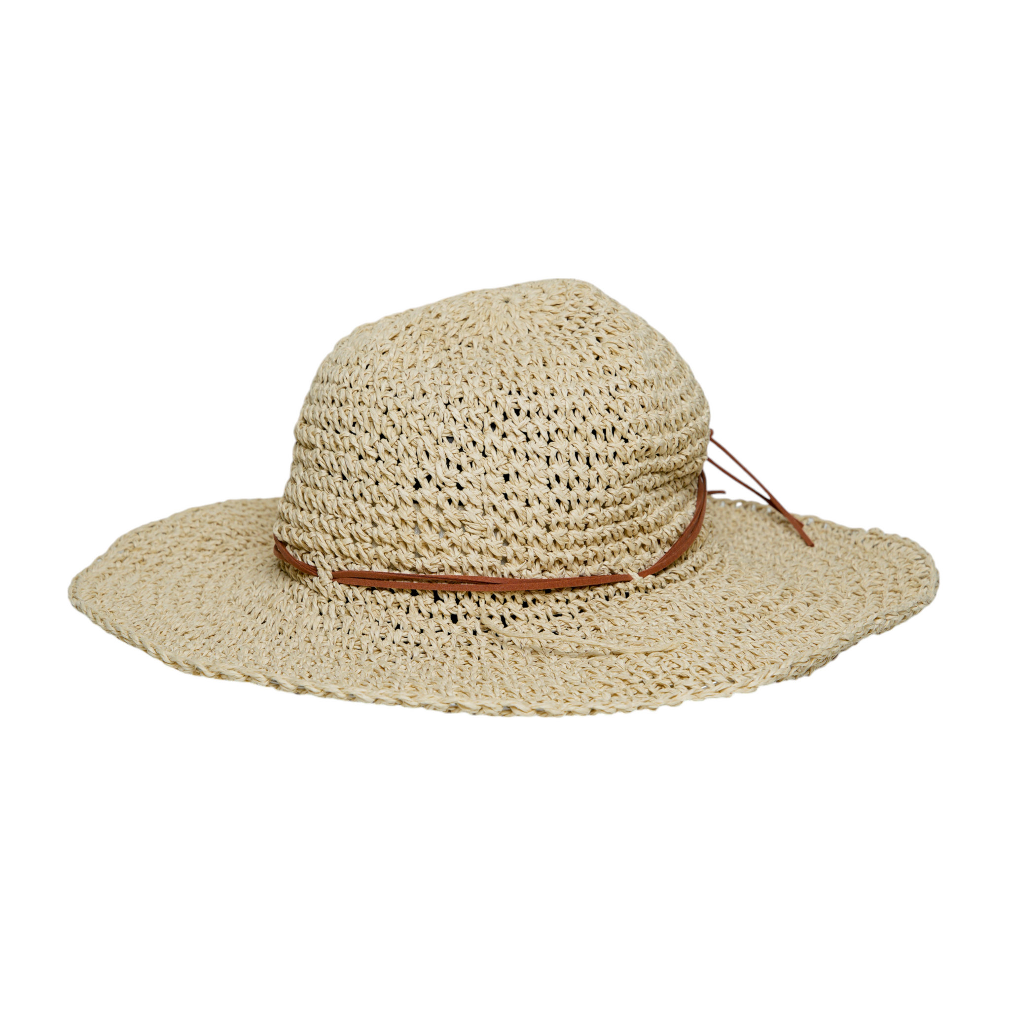 Chokore Woven Floppy Straw Sun Hat (Beige)