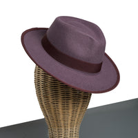 Chokore Chokore Vintage Jazz Party Fedora Hat (Purple)