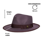 Chokore Chokore Vintage Jazz Party Fedora Hat (Purple) 