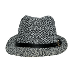 Chokore Chokore Classic Straw Fedora Hat (Black & White) 