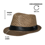 Chokore  Chokore Textured Panama Summer Straw Hat (Brown)