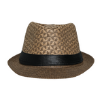 Chokore Chokore Textured Panama Summer Straw Hat (Brown) 