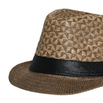 Chokore Chokore Textured Panama Summer Straw Hat (Brown) 