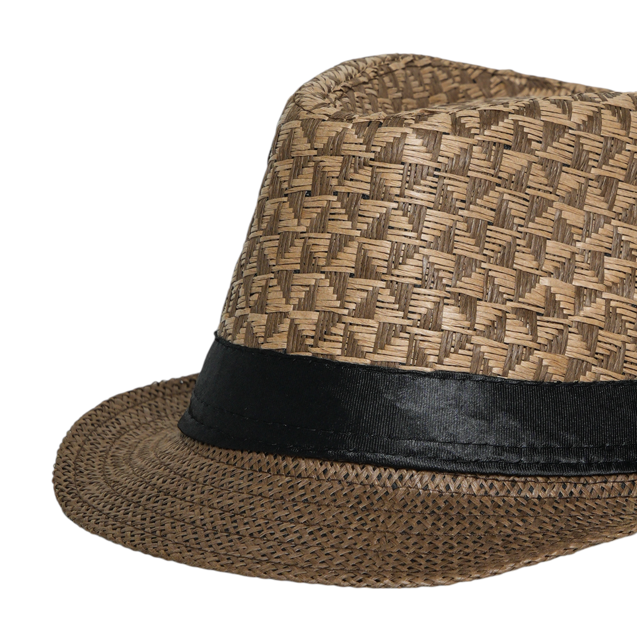 Chokore Textured Panama Summer Straw Hat (Brown)