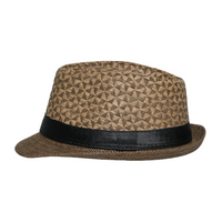 Chokore Chokore Textured Panama Summer Straw Hat (Brown)