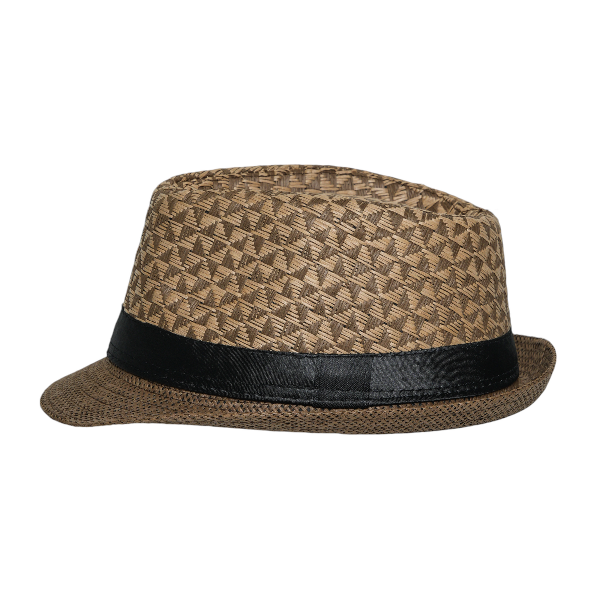 Chokore Textured Panama Summer Straw Hat (Brown)