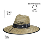 Chokore  Chokore Wide Brim Grass Panama Straw Hat (Beige)