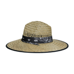 Chokore Chokore Wide Brim Grass Panama Straw Hat (Beige) 