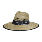 Chokore Chokore Wide Brim Grass Panama Straw Hat (Beige) 