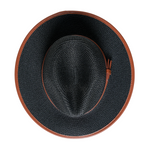 Chokore Chokore Minimal Straw Fedora Hat (Black) 