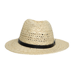 Chokore Chokore Woven Straw Fedora Hat (Beige) 