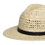 Chokore Chokore Woven Straw Fedora Hat (Beige) 