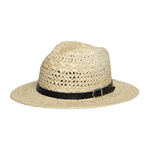 Chokore Chokore Woven Straw Fedora Hat (Beige) 