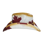 Chokore Chokore Maple Leaf Handcrafted Straw Cowboy Hat (Camel) 