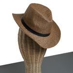 Chokore  Chokore Sunshade Straw Fedora Hat (Brown)