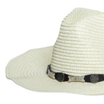 Chokore Chokore Summer Straw Hat with Buckle Belt (Off White) 