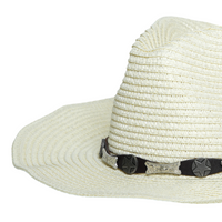 Chokore Chokore Summer Straw Hat with Buckle Belt (Off White)