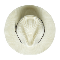 Chokore Chokore Summer Straw Hat with Buckle Belt (Off White)