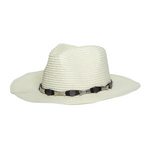 Chokore Chokore Summer Straw Hat with Buckle Belt (Off White) 