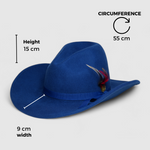 Chokore  Chokore Classic Signature Cowboy Hat (Blue)