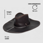 Chokore  Chokore Maverick Leather Cowboy Hat (Chocolate Brown)