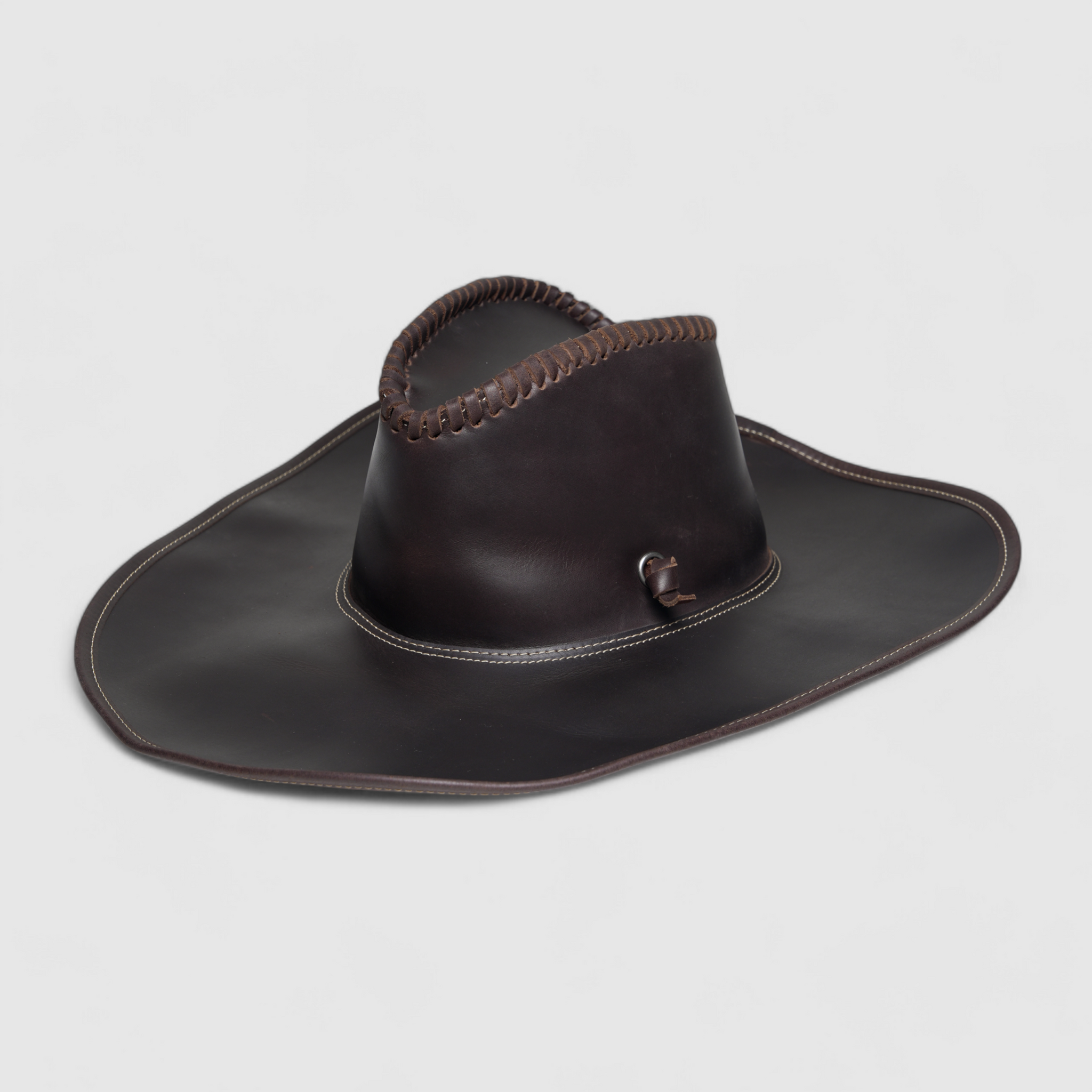 Chokore Maverick Leather Cowboy Hat (Chocolate Brown)