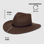 Chokore  Chokore Rustic Bridlewood Cowboy Hat (Dark Brown)