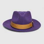 Chokore  Chokore Urban Glam Fedora Hat with Bowtie Detail (Purple)