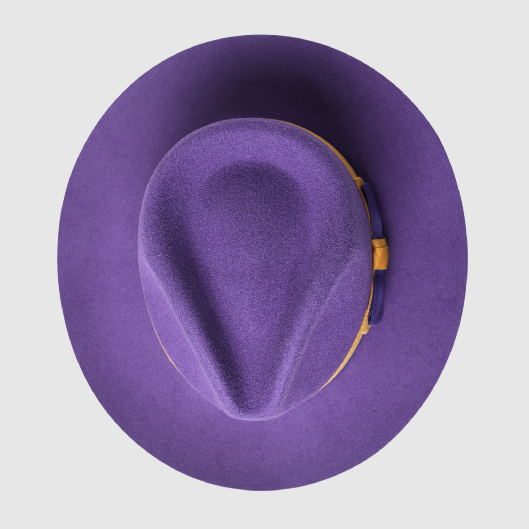 Chokore Urban Glam Fedora Hat with Bowtie Detail (Purple)