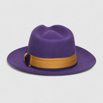 Chokore Chokore Urban Glam Fedora Hat with Bowtie Detail (Purple) 