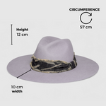 Chokore  Chokore Boho Chic Fedora Hat (Grey)